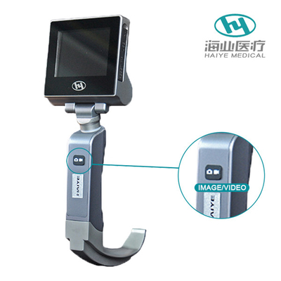 HYHJ - Video laringoscopio riutilizzabile in acciaio inossidabile KC con batteria ricaricabile