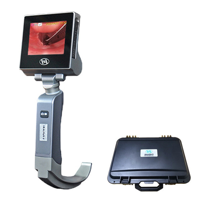 HYHJ - Video laringoscopio riutilizzabile in acciaio inossidabile KC con batteria ricaricabile da 3400 mA