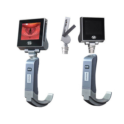 HYHJ - Video laringoscopio riutilizzabile in acciaio inossidabile KC con batteria ricaricabile da 3400 mA