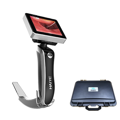 Video laringoscopio con display HD di archiviazione 8G con lame monouso per intubazioni delle vie aeree difficili