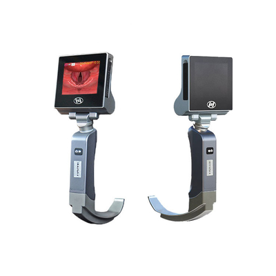 HYHJ - Video laringoscopio riutilizzabile in acciaio inossidabile KC con batteria ricaricabile da 3400 mA