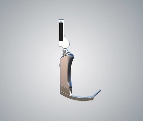 Video laringoscopio rigido medico LCD a 360 gradi con batteria ricaricabile