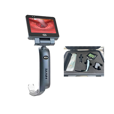 Video laringoscopio per anestesia a batteria con touch screen LCD da 3,5 pollici antiappannamento impermeabile con lame monouso di 8 dimensioni