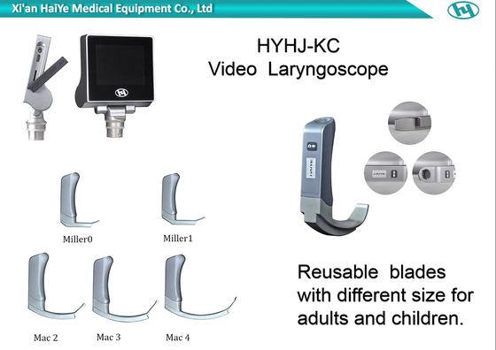 laringoscopio portatile USB di 1280*720px Haiye il video ha prodotto
